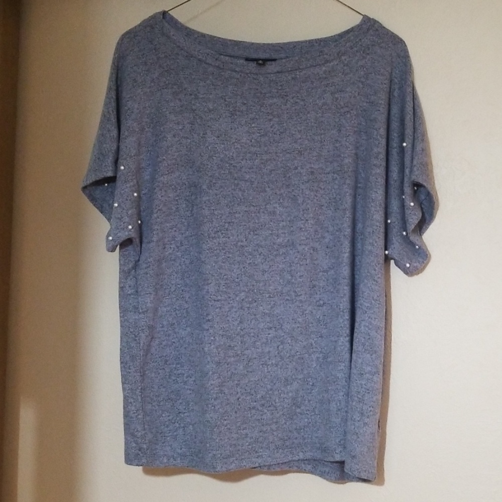 Bobeau sweater shirt with pearls